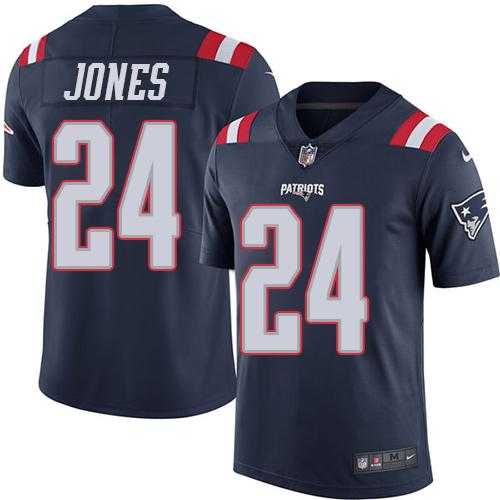 Nike Men & Women & Youth Patriots 24 Cyrus Jones Navy Blue Color Rush Limited Jersey,We sell and wholesale Nike Men & Women & Youth Patriots 24 Cyrus Jones Navy Blue Color Rush Limited Jersey on line form chian!